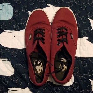 Women's size 7 Maroon Vans